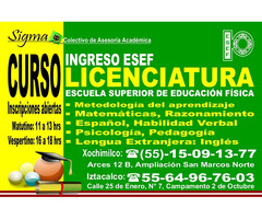 Curso de Preparación Ingreso a ESEF